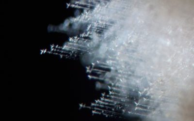 Imitation d’inclusion par gravure laser dans un quartz naturel